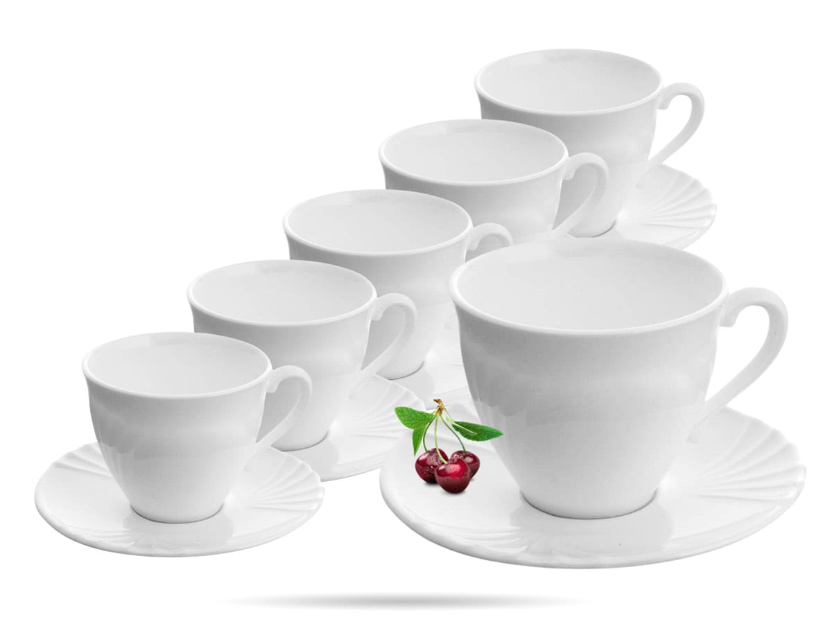 Serwis kawowy dla 6 os 12 el biały 220 ml Cadix LUMINARC