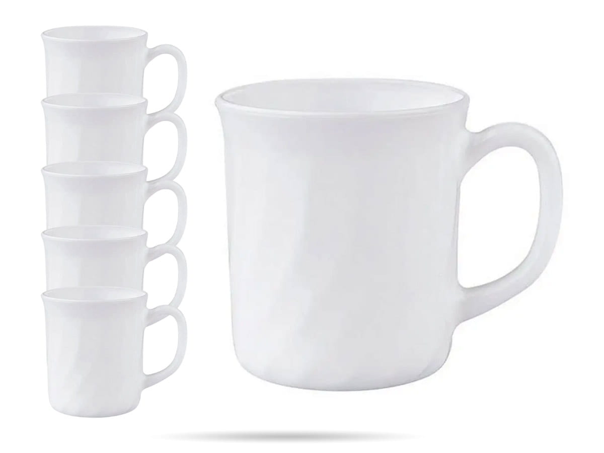 Kubek 290 ml biały zestaw 6 szt Trianon LUMINARC