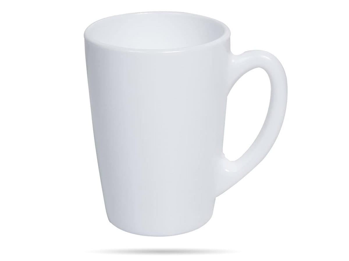 Biały kubek szklany 320 ml New Morning LUMINARC